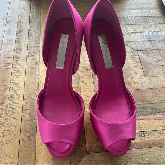 SALE‼️ BCBGMAXAZRIA peep toe high heel party shoes - Picture 3 of 6